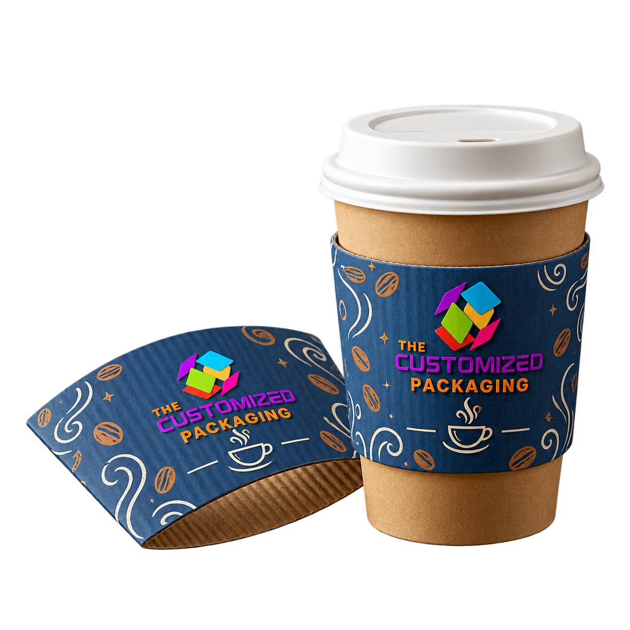 Custom Coffee Cup Sleeves — packaging view 2 thumbnail