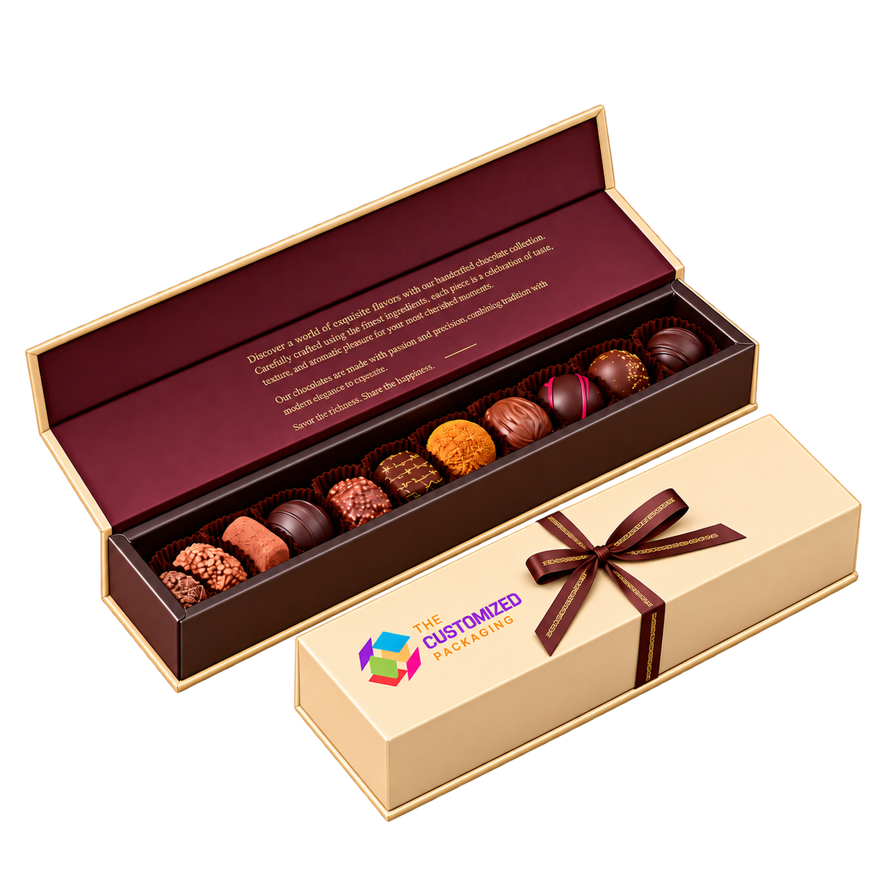 Custom Chocolate Sleeve Boxes — packaging view 3 thumbnail