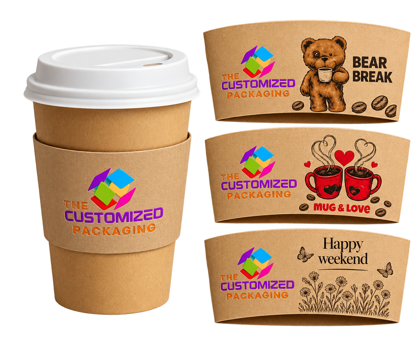 Custom Coffee Cup Sleeves — packaging view 4 thumbnail