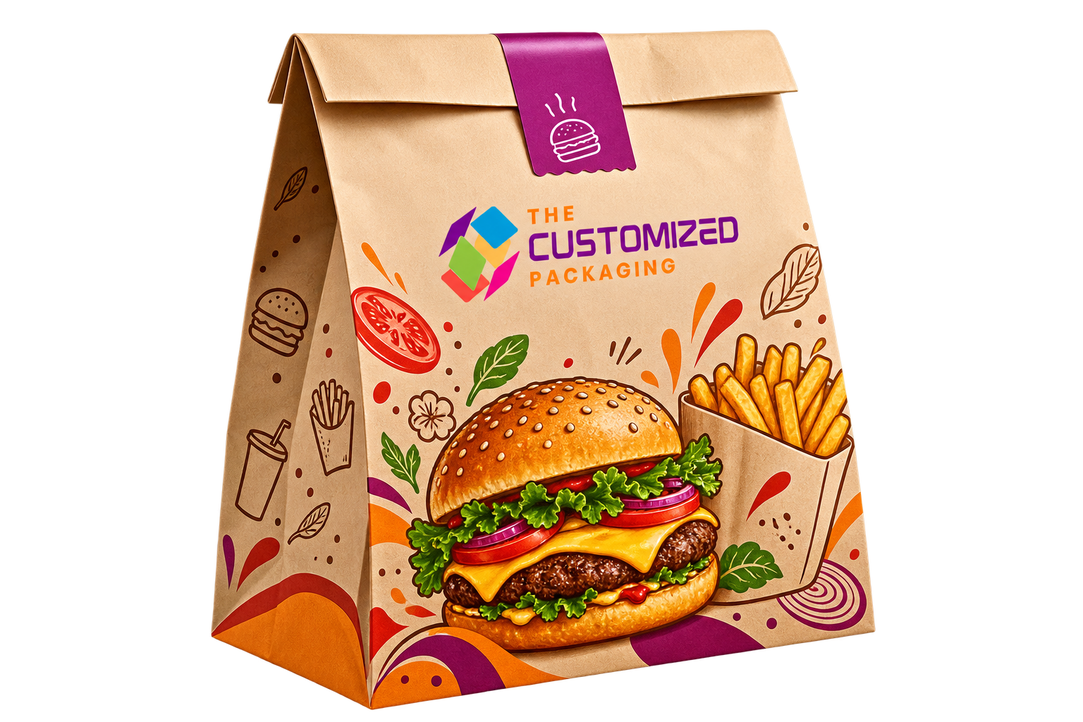 Custom Paper Food Bags — packaging view 3 thumbnail